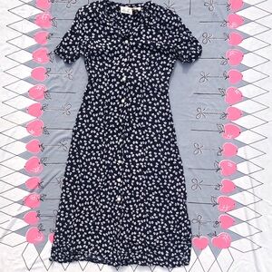 Vintage 90s Bow Maxi Dress